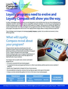 Microeconomics / Pricing / Business intelligence / Compass / LoyaltyOne / Dashboard / Business / Marketing / Loyalty program