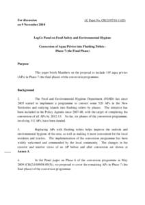 For discussion on 9 November 2010 LC Paper No. CB[removed])  LegCo Panel on Food Safety and Environmental Hygiene