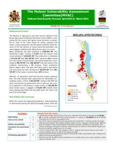 The Malawi Vulnerability Assessment Committee(MVAC) VAC  National Food Security Forecast, April 2013 to March 2014