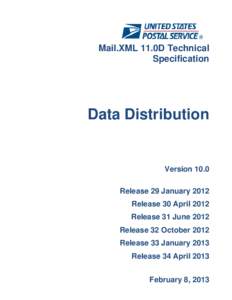 Mail.XML 11.0D Technical Specification Data Distribution  Version 10.0