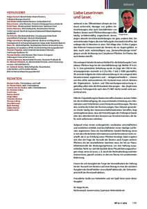 Editorial HERAUSGEBER Holger Aurisch, Bereichsleiter Interne Revision, Volksbank Breisgau Nord eG Axel Becker, Bereichsleiter Revision, Südwestbank AG Rainer Eckart, Leiter Revision, Deutsche WertpapierService Bank AG