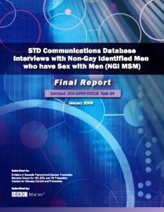 STD Communications Database - Interviews with Non-Gay Identified Men Who Have Sex with Men