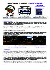 The official newsletter of THE BUSHWACKERS …………  MAY 2010 BUTTS RESERVE MALDON