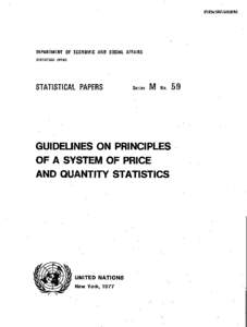 ST/ESA/STAT/SER.M[removed]DEPARTMENT OF. ECONOMIC AND SOCIAL AFFAIRS STATISTICAL OFFICE