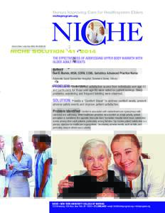 Nurses Improving Care for Healthsystem Elders nicheprogram.org Series Editor: Linda Bub, MSN, RN, GCNS-BC  NICHE SOLUTION #41 • 2014