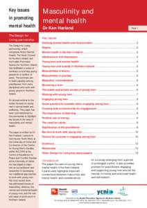 Key issues in promoting mental health The Design for Living partnership