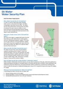 South East Water Security Plan