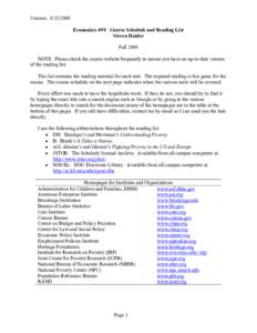 Microsoft Word - Reading List.doc