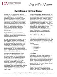 Microsoft Word - Sweetening without Sugar