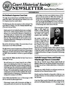 Geography of the United States / Southern United States / Chattanooga /  Tennessee / Franklin County /  Tennessee / Greene County /  Tennessee / United States District Court for the Eastern District of Tennessee / David M. Key / Charles Gelbert Neese / United States district court / Tennessee / State of Franklin / Knoxville /  Tennessee