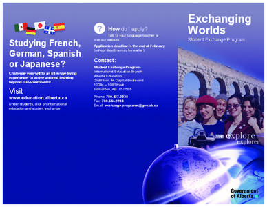 ?  Studying French, German, Spanish or Japanese? Challenge yourself to an intensive living