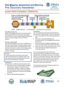 Risk Mapping, Assessment and Planning  Pre-Discovery Newsletter Region VI 800 N. Loop 288