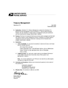 Handbook F-3 - Treasury Management
