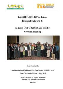 1st GOFC-GOLD Fire InterRegional Network & 1st Joint GOFC-GOLD and GWFN Network meeting Side Event at the 5th International Wildland Fire Conference ‘Wildfire 2011’