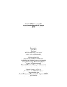 Microsoft Word - Miramichi Salmon Association Conservation Report 2011.doc