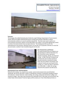 Brownfield Grant and Loan Success Story Brownfield Premier Improvements