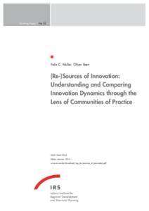 (Re-)Sources of Innovation: Understanding and Comparing Innovation Dynamics through the Lens of Communities of Practice