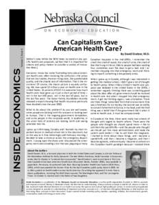 Volume 3, Issue 4  INSIDE ECONOMICS Winter[removed]Can Capitalism Save