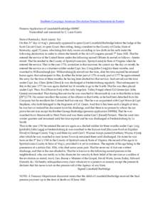 Southern Campaign American Revolution Pension Statements & Rosters Pension Application of Lincefield Burbridge S30907 Transcribed and annotated by C. Leon Harris State of Kentucky, Scott county Sct. On this 31st day of A