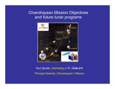 Chandrayaan Mission Objectives and future lunar programs CHANDRAYAAN -I