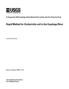 Enterobacteria / Gram-negative bacteria / Gut flora / Escherichia coli / Indicator bacteria / Turbidity / Water quality / Colony-forming unit / Bacteria / Microbiology / Water pollution