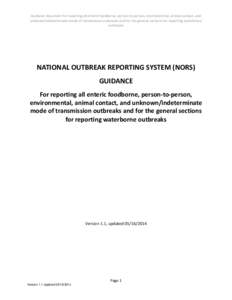 Biology / Centers for Disease Control and Prevention / National Outbreak Reporting System / Food safety / Microbiology / Infectious diseases / Foodborne illness / Outbreak / Botulism / Health / Medicine / Epidemiology