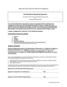 Microsoft Word - wfc19.Food Employee Reporting Agreement - Supplement.doc