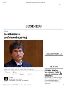 [removed]Local business confidence improving | Windsor Star BUSINESS BUSINESS