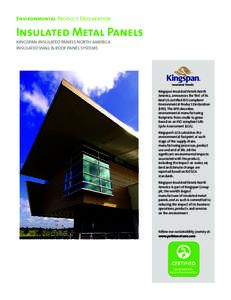 Environmental Product Declaration  Insulated Metal Panels kingspan insulated panels north america insulatedwall & roof panel systems