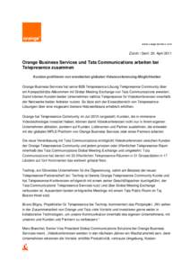 Microsoft Word - Orange_Tata Telepresence-G.DOC