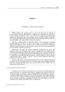 6. COMPLIANCE, ENFORCEMENT, APPEALS – 129  Chapter 6 Compliance, enforcement, appeals
