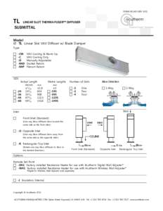 FORMREVTL LINEAR SLOT THERMA-FUSER™ DIFFUSER