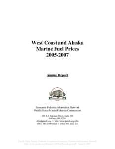 West Coast and Alaska Marine Fuel Prices[removed]Annual Report