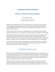 United Nations Framework Convention on Climate Change / Climate change policy / Effects of global warming / Climate change and agriculture / Global warming / IPCC Fourth Assessment Report / Intergovernmental Panel on Climate Change / Food security / Adaptation to global warming / Environment / Climate change / Earth