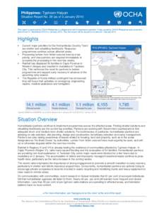 Persecution / Guiuan /  Eastern Samar / Regions of the Philippines / Office for the Coordination of Humanitarian Affairs / Tacloban / Humanitarian aid / Geography of the Philippines / United Nations / Forced migration / Internally displaced person