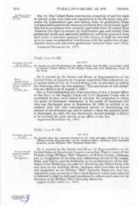 1574 Certain mineral rights, retention by U.S.  PUBLIC LAW[removed]DEC. 24, 1970
