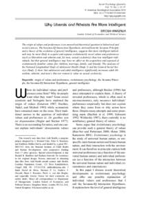 Social Psychology Quarterly Vol. 73, No. 1, 33–57 Ó American Sociological Association 2010