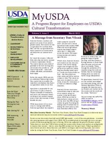 MyUSDA EVERY DAY IN EVERY WAY USDA’s Cultural Transformation Action Items