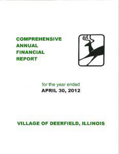 VILLAGE OF DEERFIELD, ILLINOIS COMPREHENSIVE ANNUAL FINANCIAL REPORT