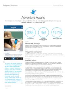 Success Story
  Adventure Awaits The Indonesian travel brand used a winning combination of link ads and mobile app install ads for its direct response campaign, achieving a 13.7% click-to-install rate.