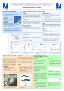 Steven CALUWAERTS, Rozemien DE TROCH, Alex DECKMYN, Daan DEGRAUWE, Annelies DUERINCKX, Luc GERARD, Olivier GIOT, Rafiq HAMDI, Geert SMET, Piet TERMONIA, Joris VAN DEN BERGH, Michiel VANGINDERACHTER Royal Meteorological I