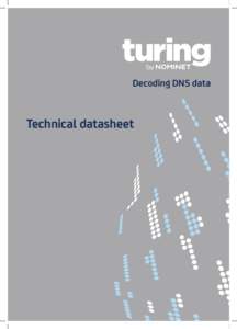 Decoding DNS data  Technical datasheet Traffic graphs The turing by Nominet UI provides access to the data collected through a set of traffic