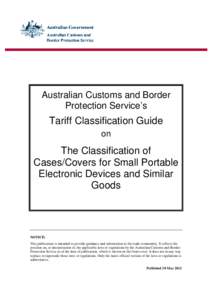 Microsoft Word - Draft 2 - TCG - covers and cases for portable electronic goods.doc