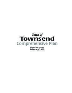 Town of Townsend Comprehensive Plan (text only)