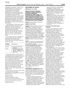 Federal Register / Vol. 80, NoThursday, May 7, Notices upgradient groundwater control is not needed because the contact has not caused significant groundwater contamination. In the lodged Stipulation and Pr