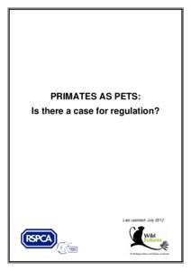 RSPCA data on primate incidents