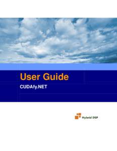 User Guide CUDAfy.NET Table of Contents 1