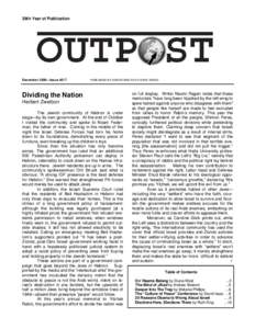 38th Year of Publication  December 2008—Issue #217 PUBLISHED BY AMERICANS FOR A SAFE ISRAEL