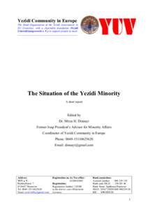 Microsoft Word - Situation of Yezidi Minority in Iraq-report.doc