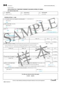 A PPLICATION FOR A TEMPORARY RESIDENT VISA